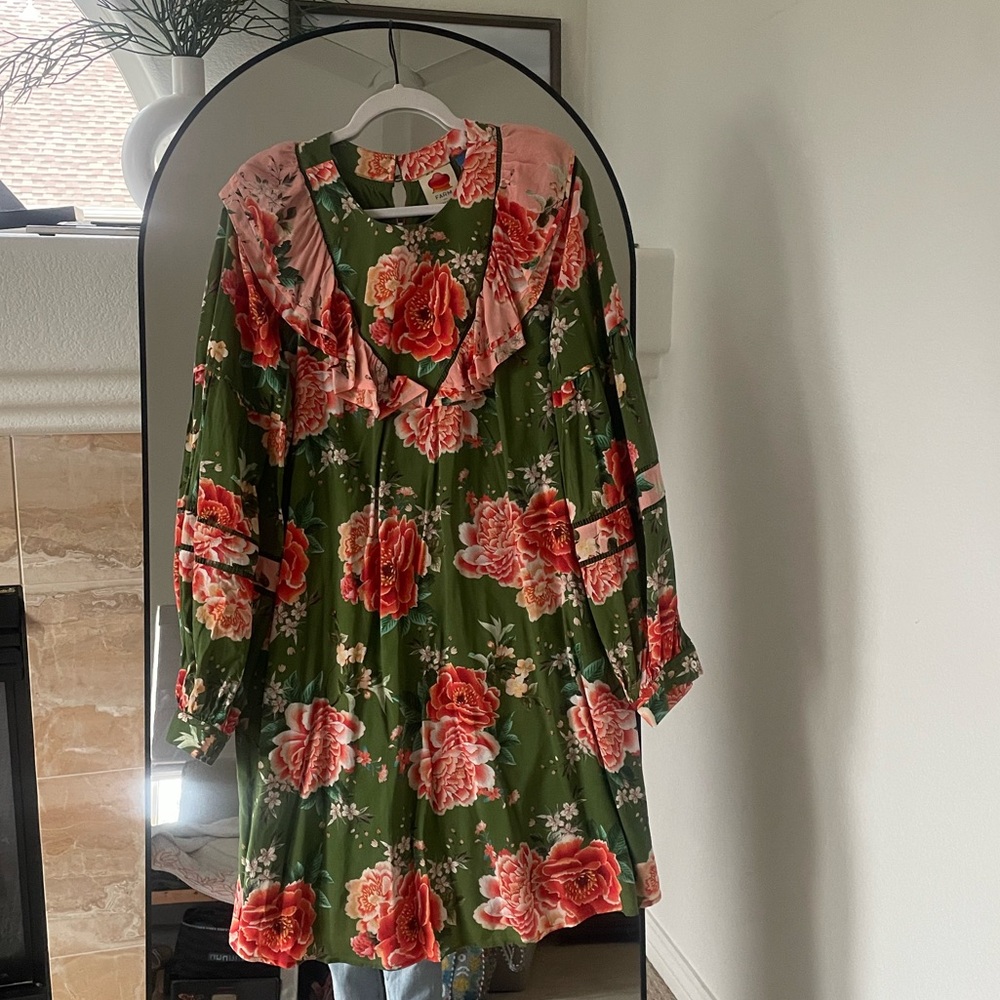 FARM Rio Green Floral Dress - Picture 3 of 6